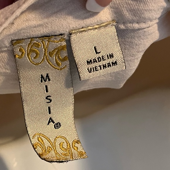 Misia Button Down Blouses Casual pre owned good condition size large - Picture 4 of 5